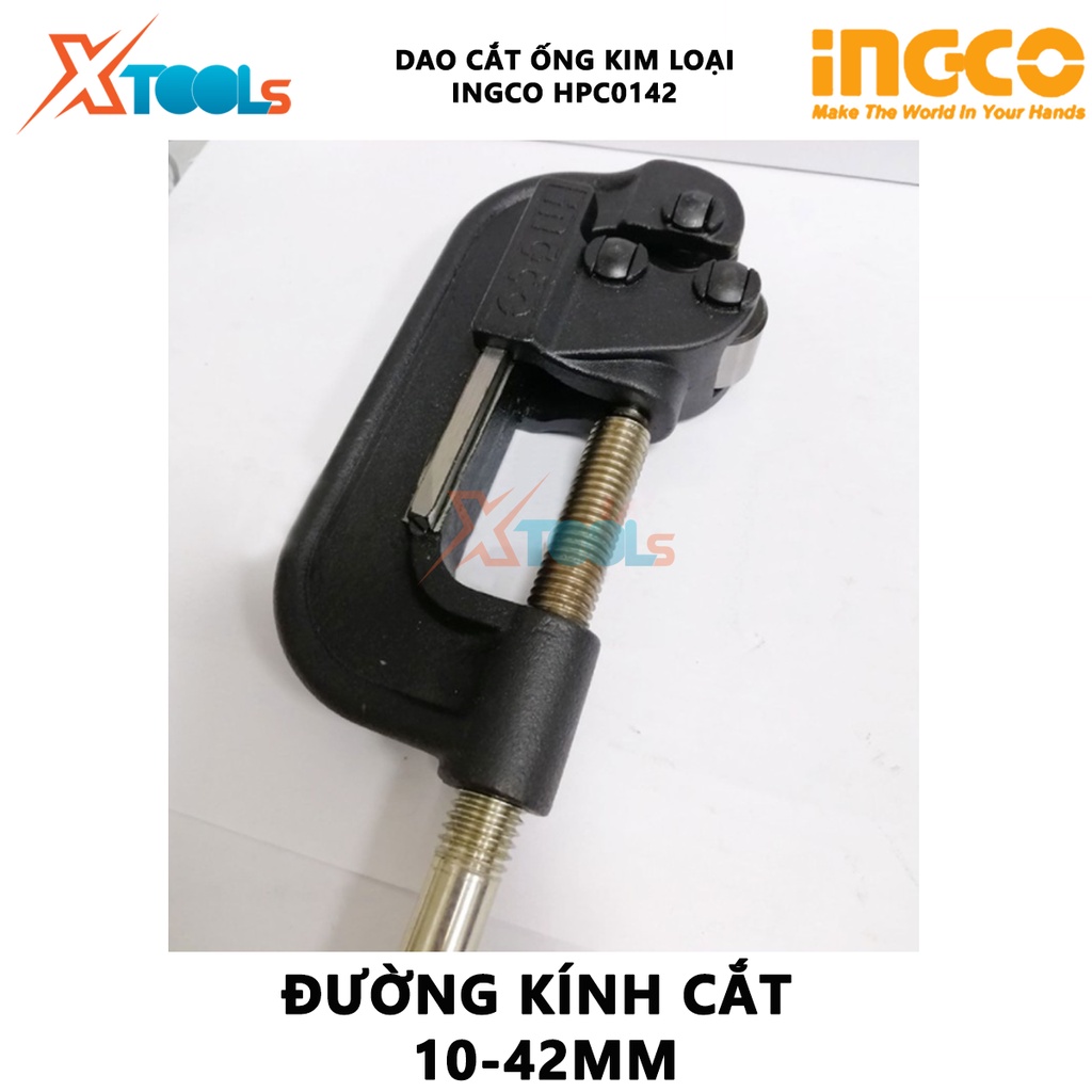 Dao cắt ống kim loại INGCO HPC0142 | Dụng cụ cắt ống kim loại Đường kính cắt 10-42mm Đầu cắt chất lượng cao ắt các loại