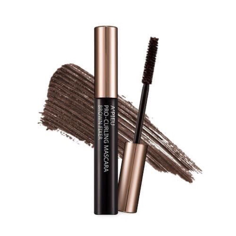 Mascara A’Pieu Pro-Curling Black Fixer màu nâu đen chống trôi