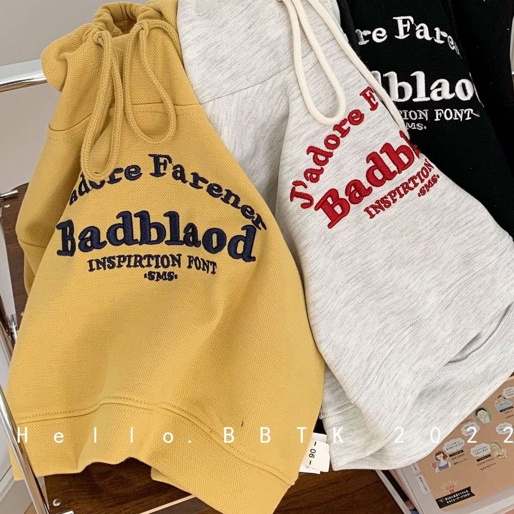 Hàng Mới Về Áo Hoodie Nỉ Thêu Chữ Phong Cách Nhật Bản Thời Trang Mùa Thu Mới 2022 Dành Cho Bé Trai Gái