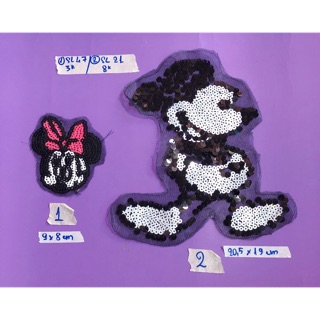 Set 5 hình chuột kim sa phụ kiện may mặc trang trí quần áo, handmade,DIY
