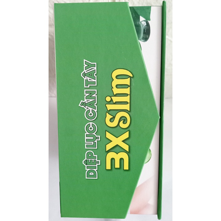 Bột uống diệp lục cần tây 3x slim hộp 30 gói. Hỗ trợ giảm cân, giảm béo, cân bằng nội tiết