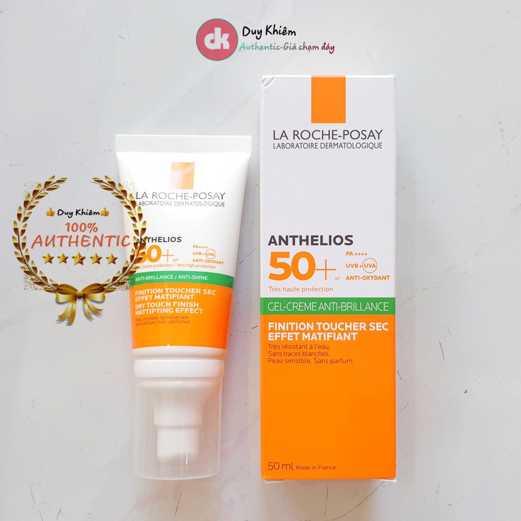 Kem Chống Nắng La Roche-Posay Anthelios Anti-shine Gel-cream Dry Touch Finish Mattifying Effect SPF 50+ 50ml | BigBuy360 - bigbuy360.vn
