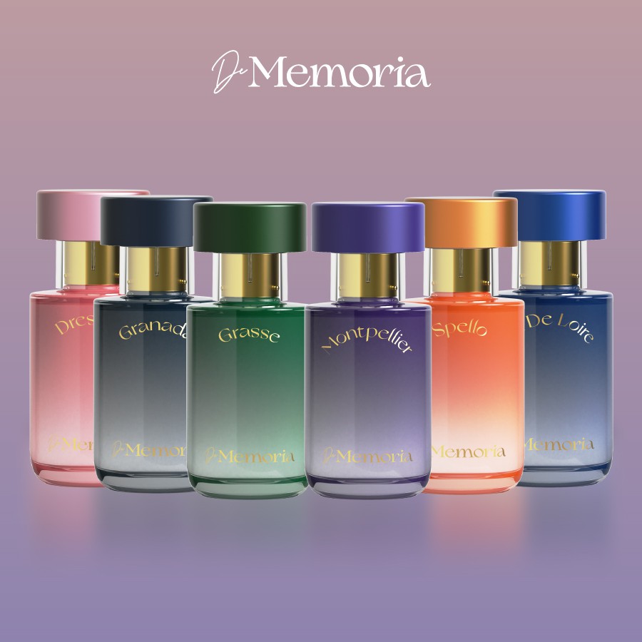 Bộ 6 Chai Nước Hoa De Memoria (30ml x 6 chai) | Thế Giới Skin Care