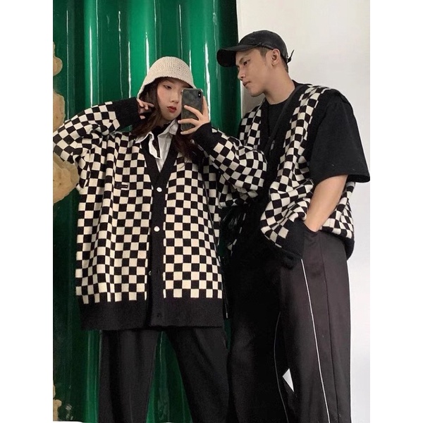 ÁO KHOÁC HOẠ TIẾT BÀN CỜ