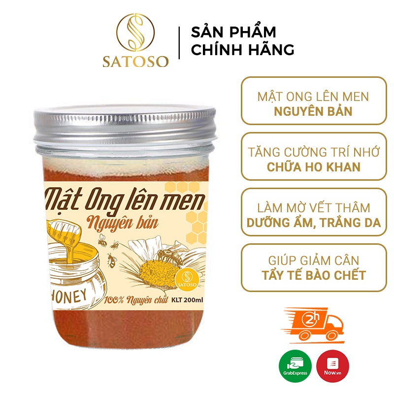 Mật ong lên men nguyên bản SATOSO bổ sung lợi khuẩn cho đường ruột SA138