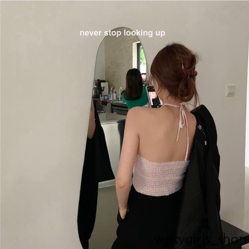 Wittygirls_shop | Áo Không Tay Hở Lưng Thời Trang Mùa Hè Cho Nữ