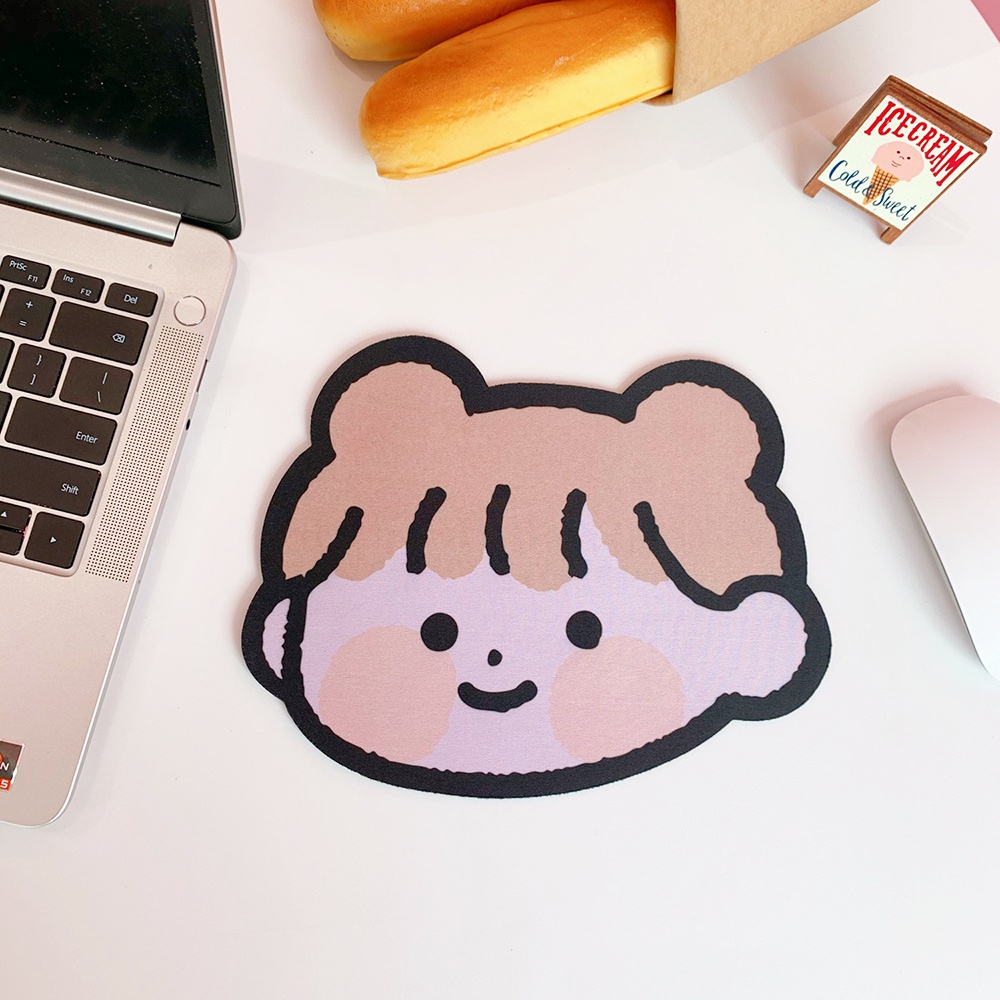 Tấm Lót Chuột Bằng Silicon Mềm Chống Thấm Nước Hình Hoạt Hình Dễ Thương