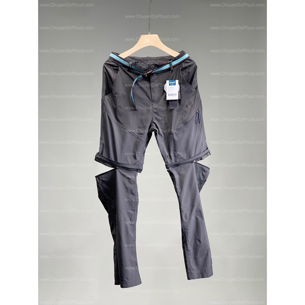 Quần Phượt Leo Núi Hiking Trekking Mau Khô Nối Ống 2 in 1 CVT