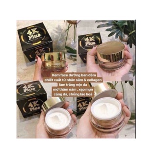 KEM DƯỠNG TRẮNG DA MẶT BAN ĐÊM 4K PLUS WHITENING NIGHT CREAM