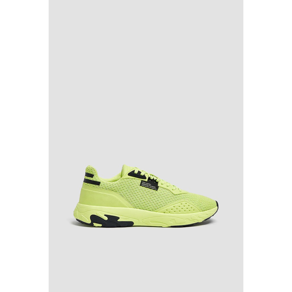 Giày thể tham nam Pull&bear authentic màu vàng neon