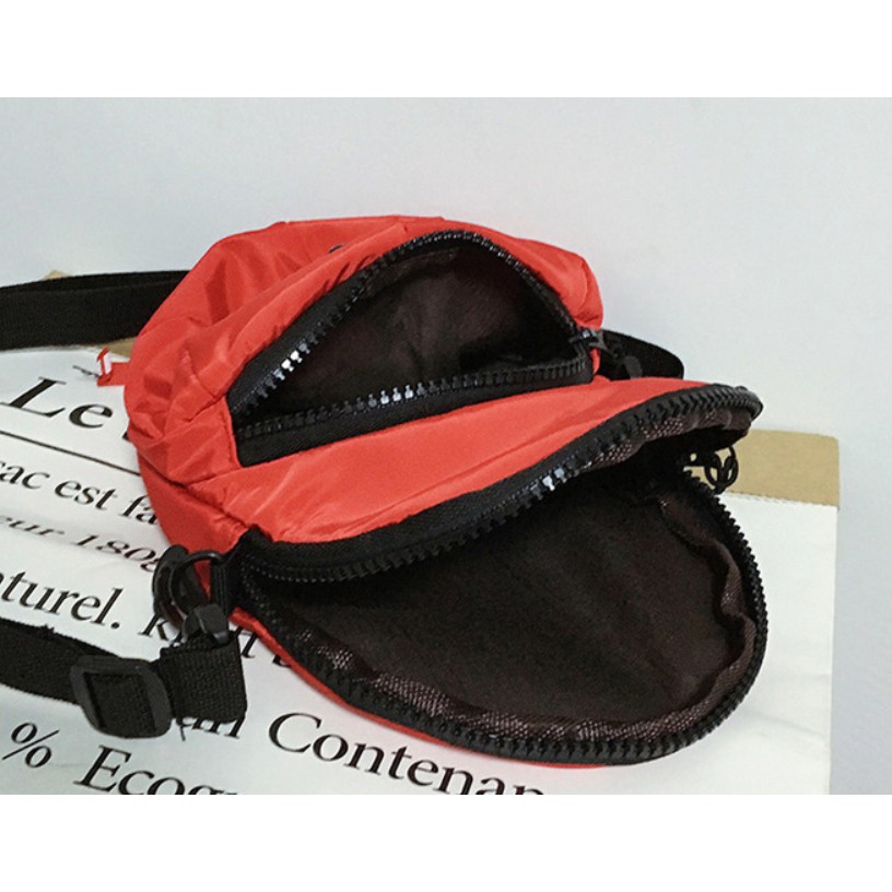Túi đeo chéo mini Unisex vải dù 2 ngăn hình cái nón lạ mắt - Phuishop