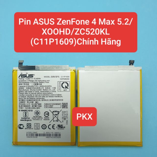 Pin Asus Zenfone 4 Max/5.2/XOOHD/ZC520KL(C11P1609)Chính Hãng