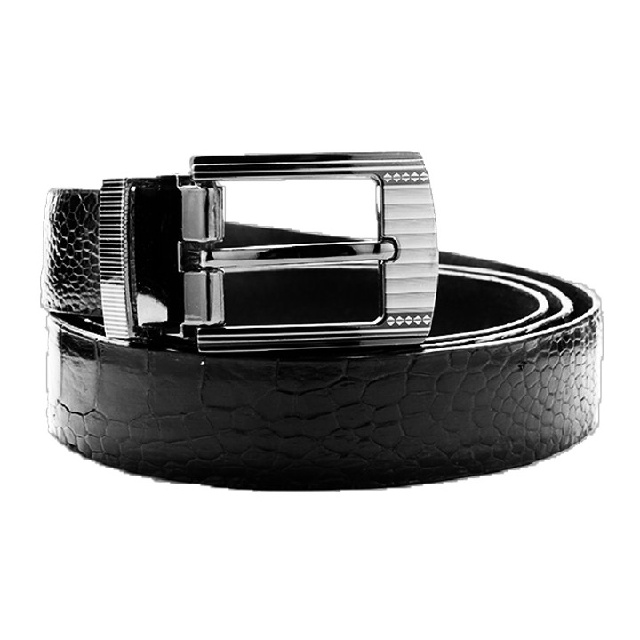 Thắt lưng nữ da đà điểu Huy Hoàng màu đen HP5401