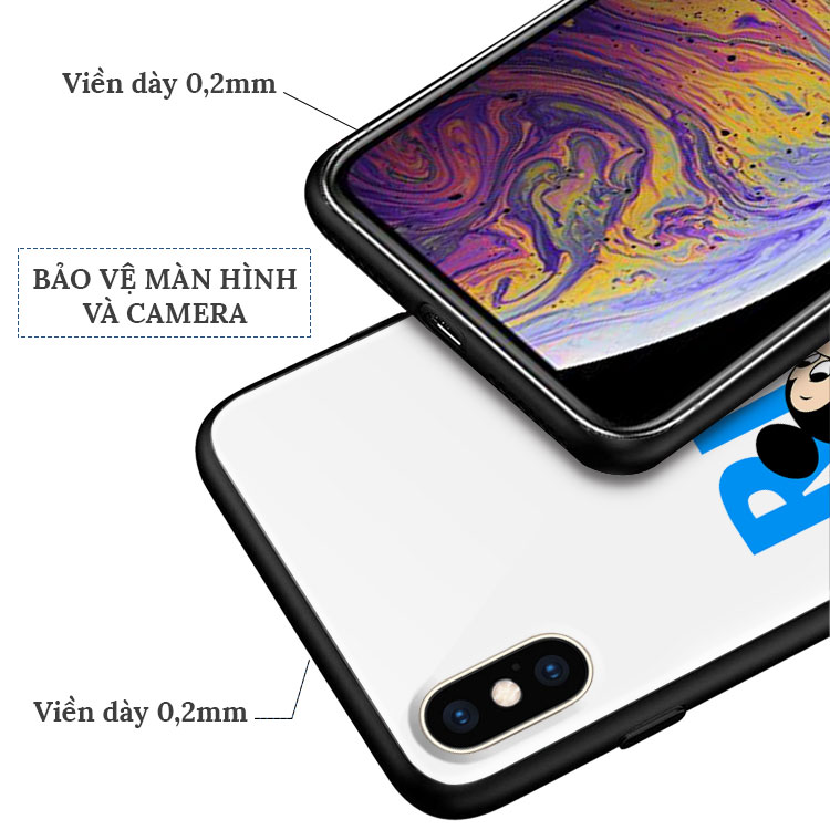 Ốp Iphone Xr In Hình Mickey Ride IPBOX Cho Iphone 12/11/ProMax/6/6S/7/8/Plus/X/Xs/Xr