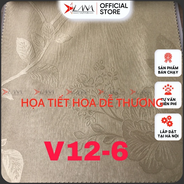 Rèm cửa may sẵn màu vàng sang trọng họa tiết dễ thương