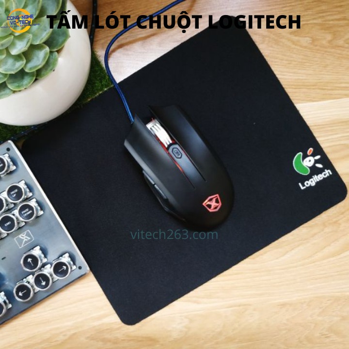 Tấm lót chuột LOGITECH kích thước 18x22cm-SIÊU ĐẸP MỀM MẠI-TĂNG ĐỘ CHẠY CỦA CHUỘT MÁY TÍNH