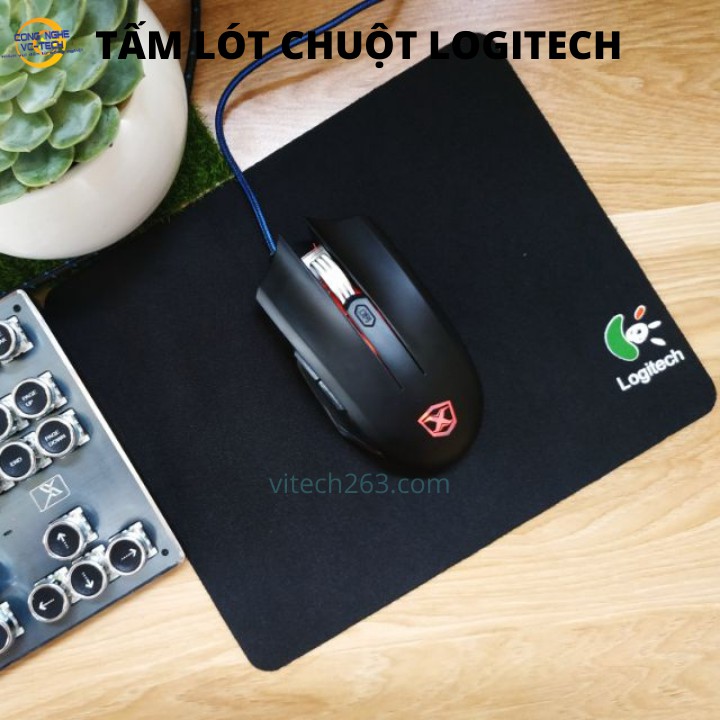 Tấm lót chuột LOGITECH kích thước 18x22cm-SIÊU ĐẸP MỀM MẠI-TĂNG ĐỘ CHẠY CỦA CHUỘT MÁY TÍNH