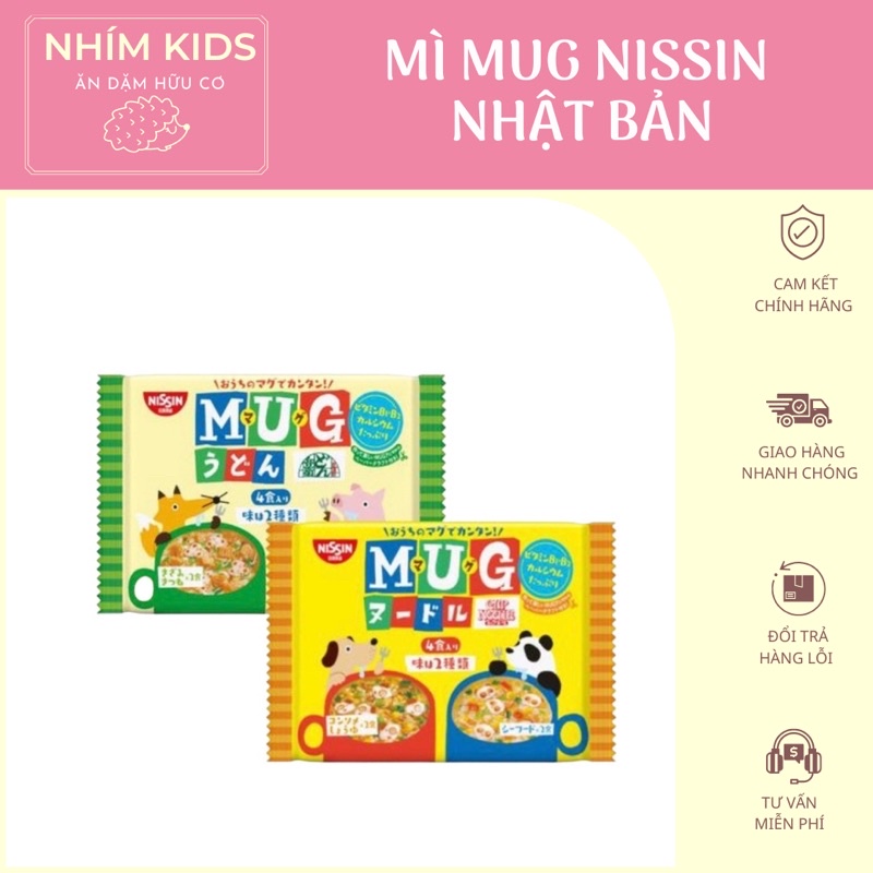 Mì Mug Nissin ăn liền cho bé (date 10/2023-12/2023)