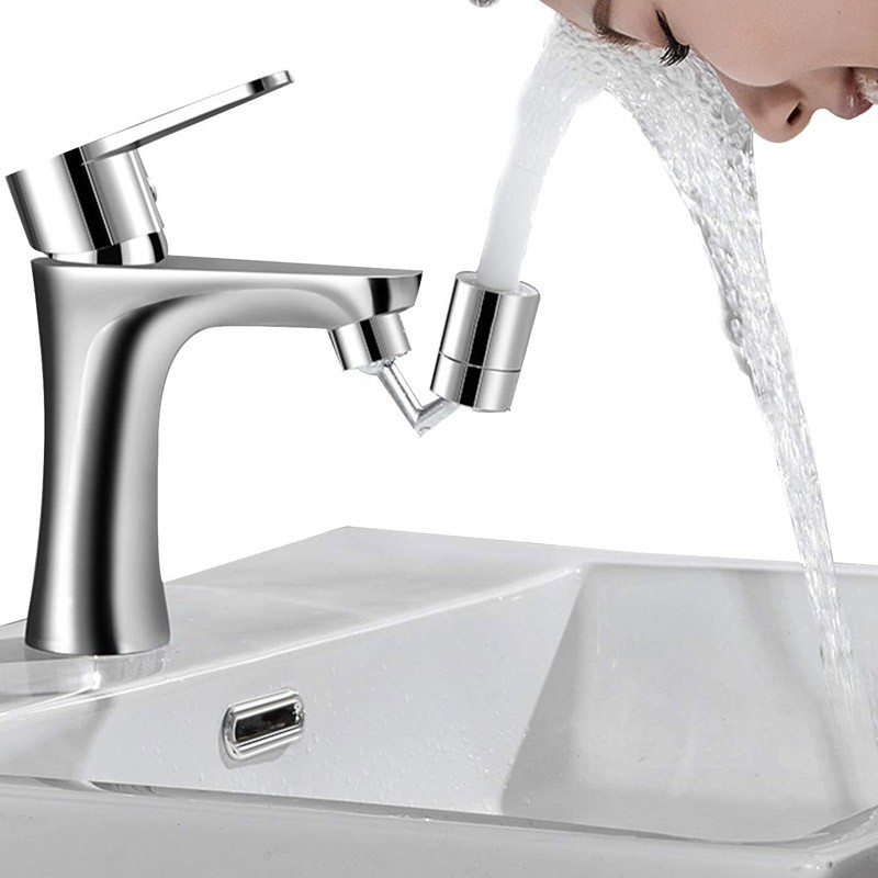 Bộ lọc tia nước đa năng có thể xoay 720 ° Đầu vòi phun Đầu vòi linh hoạt Máy phun phòng tắm nhà bếp Bộ nối vòi mở rộng