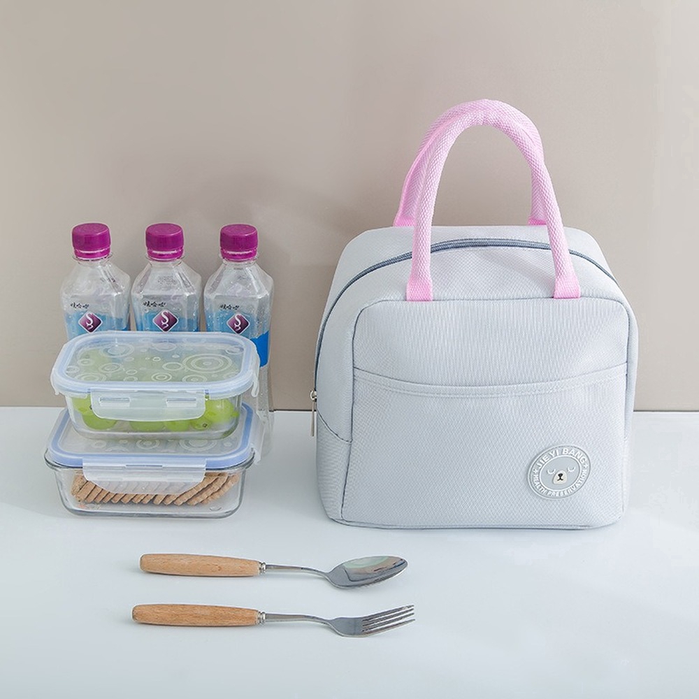 Túi đựng đồ ăn trưa cách nhiệt diện tích rộng cho học sinh