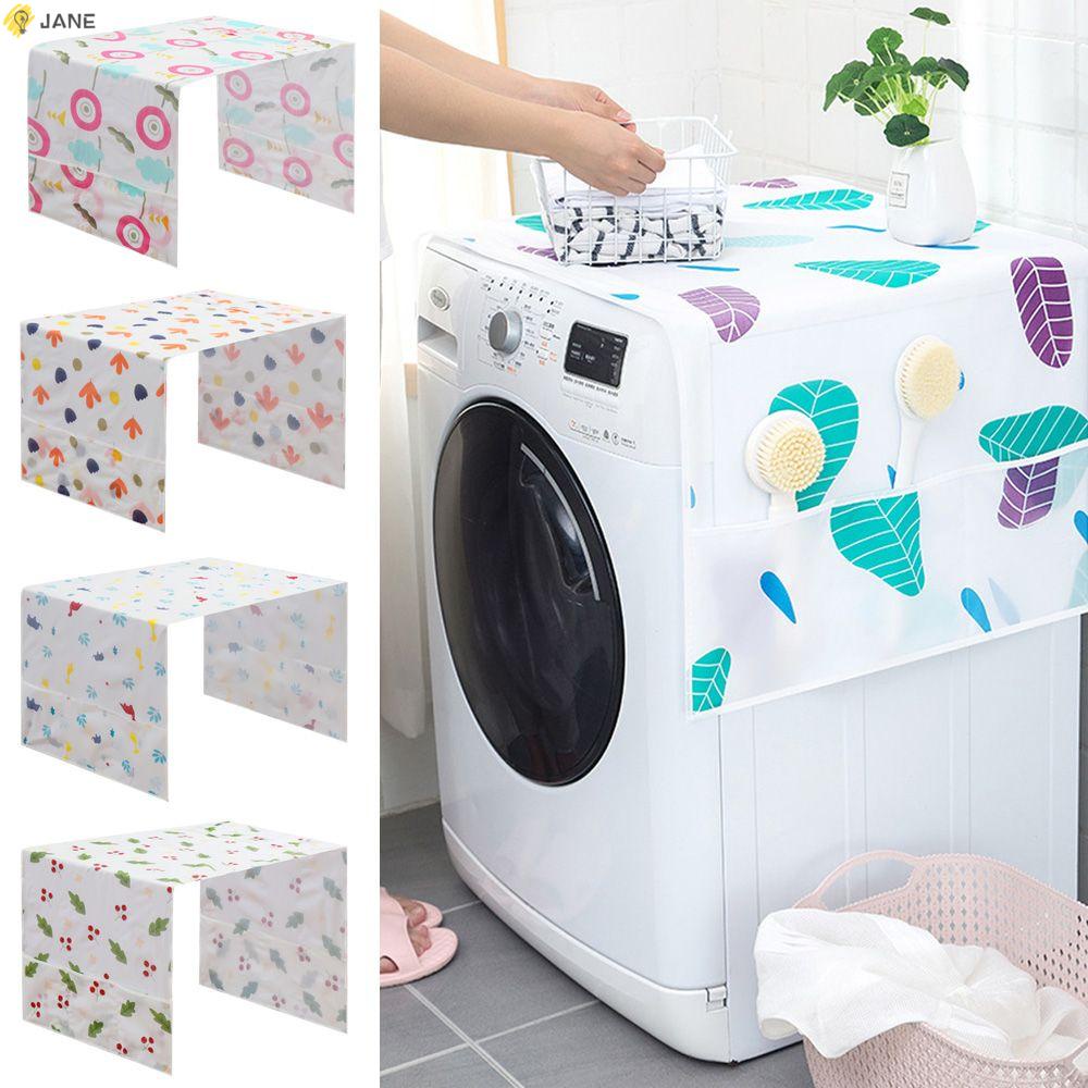 Vải phủ bằng peva chống bụi chống nước họa tiết hoa cho tủ lạnh tiện lợi