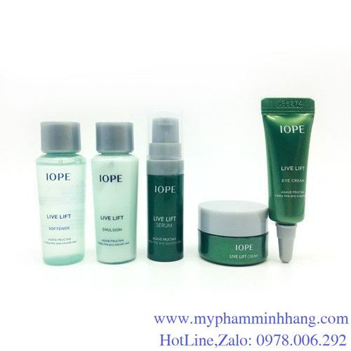 SET KIT DƯỠNG DA IOPE LIVE LIFT SPECIAL GIFT 5 ITEMS