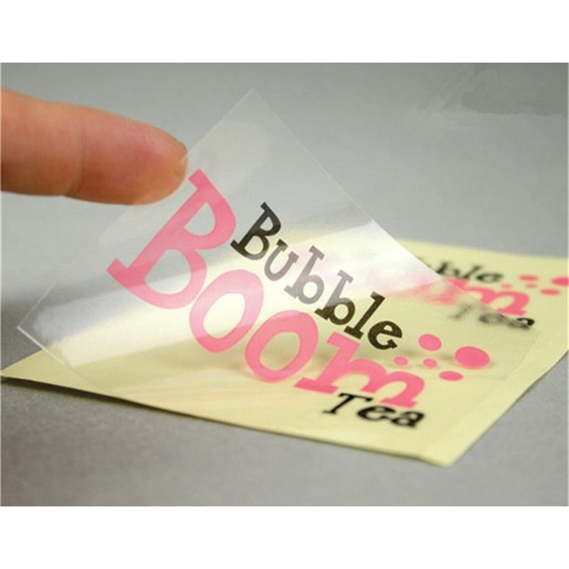 DECAL PVC TRONG SUỐT A4 IN PHUN MỰC GỐC NƯỚC