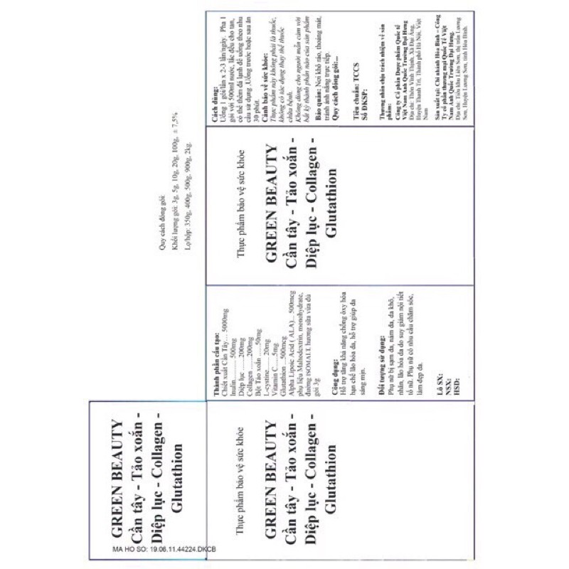 Cần Tây Green Beauty Mẫu mới