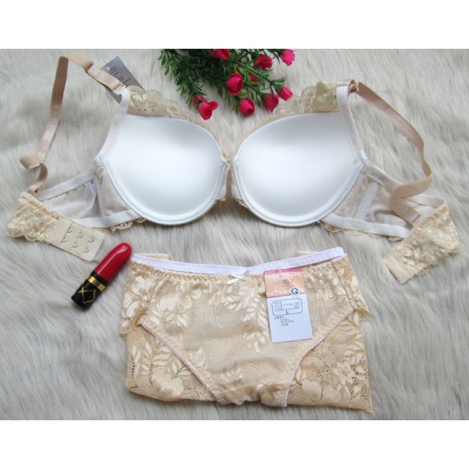 BỘ ĐỒ LÓT TOÀN REN MÚT ÉP VỪA LOVELY - BL470