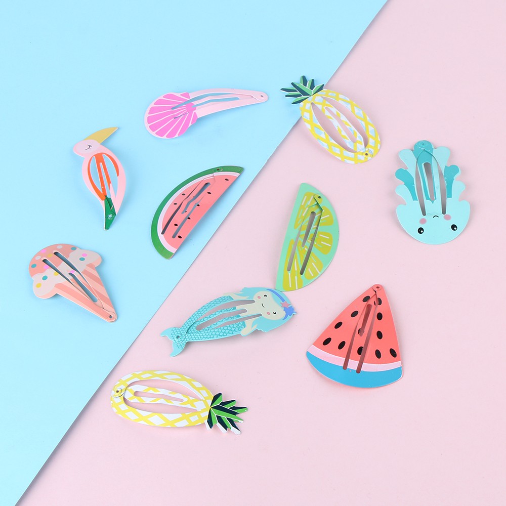 10 Kẹp mái hình trái cây siêu cute