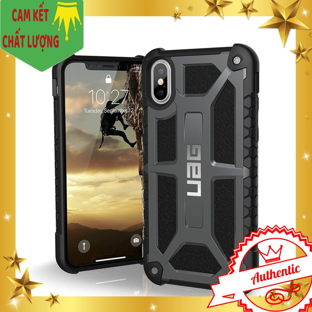 Ốp lưng UAG Monarch iPhone XS (Xám tối) - Cam kết chất lượng