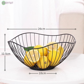【Ready Stock】Fruit Basket Durable Easy To Clean Iron Solid Sturdy Tight Dishwasher Safe@New