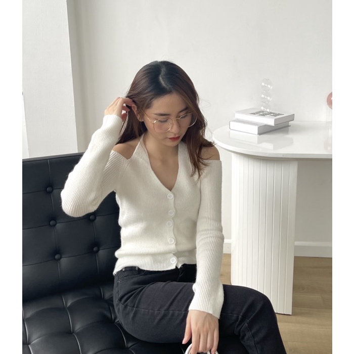 Áo len buộc cổ vancat