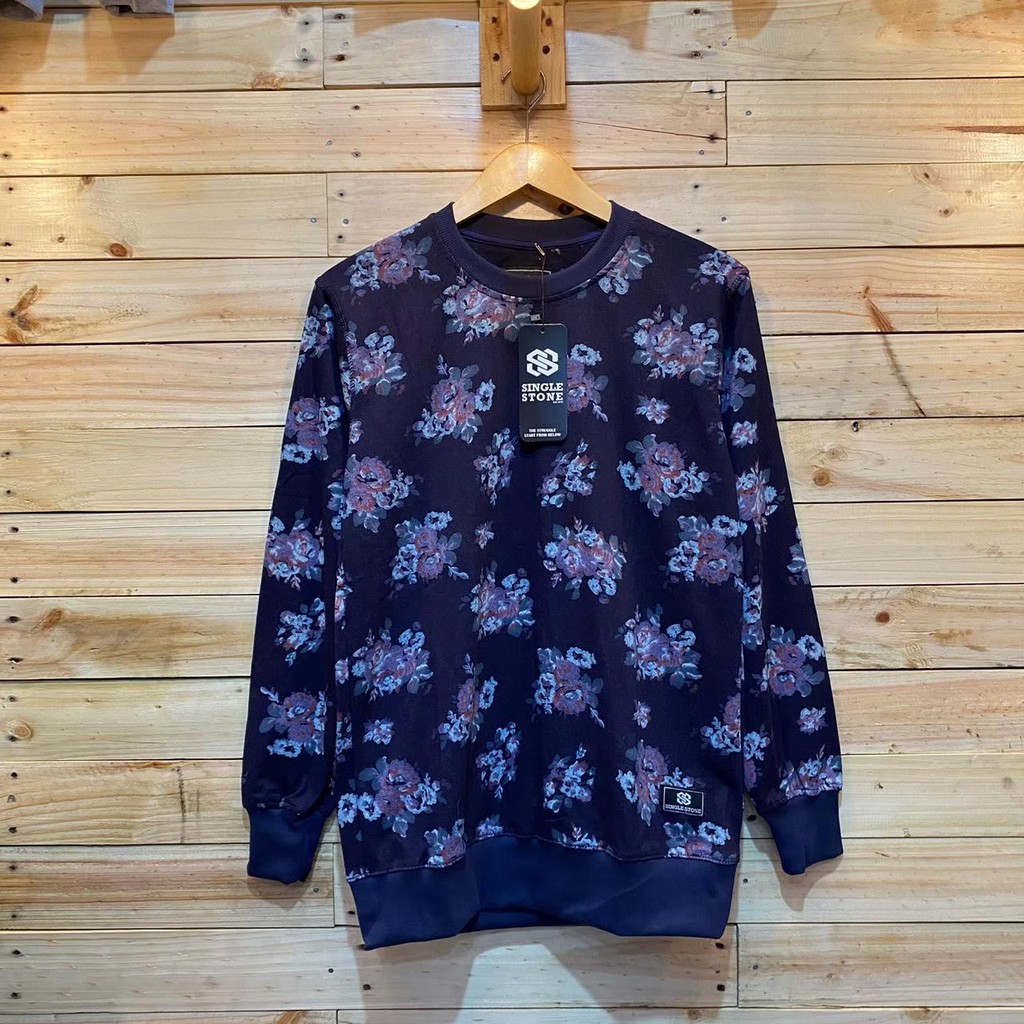 Áo SWEATER nam nữ CREWNECK DISTRO SINGLE STONE - SWEATER MOTIF CREWNECK chính hãng | BigBuy360 - bigbuy360.vn