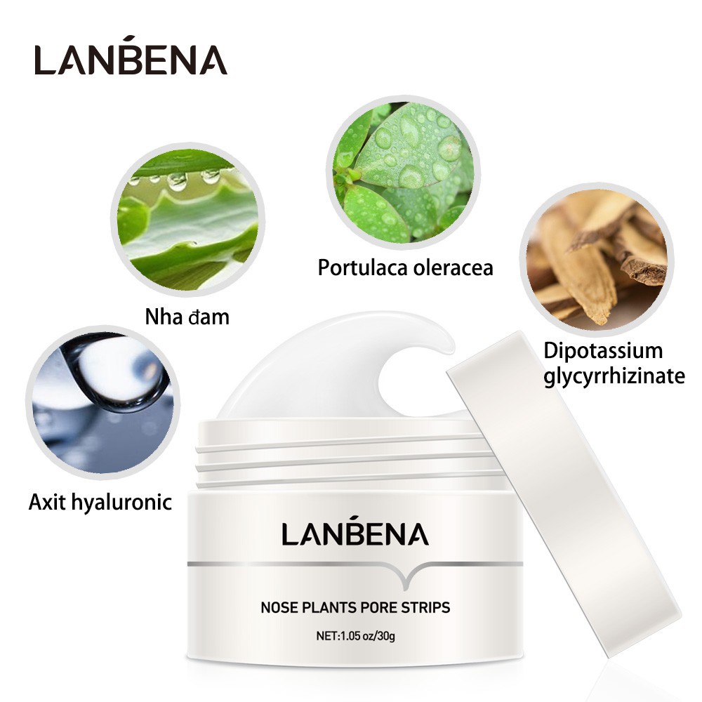 Nạ Loại Bỏ Mụn Đầu Đen Lột Hiệu Quả LANBENA