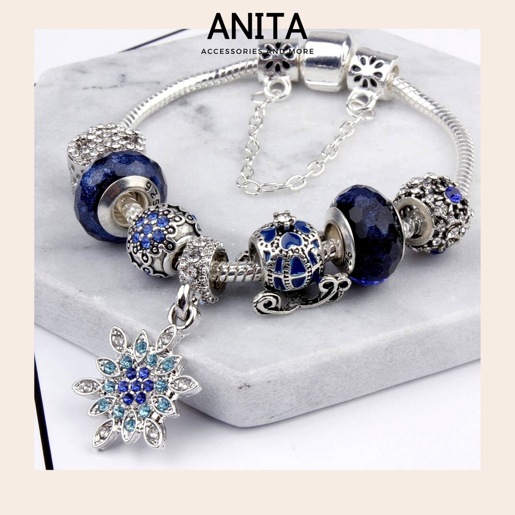 Vòng charm Anita - [12 MẪU] Vòng tay charm S925 cao cấp phối hạt pha lê nhiều màu sắc C068 | BigBuy360 - bigbuy360.vn