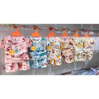Bộ cotton sợi tre bé trai bé gái