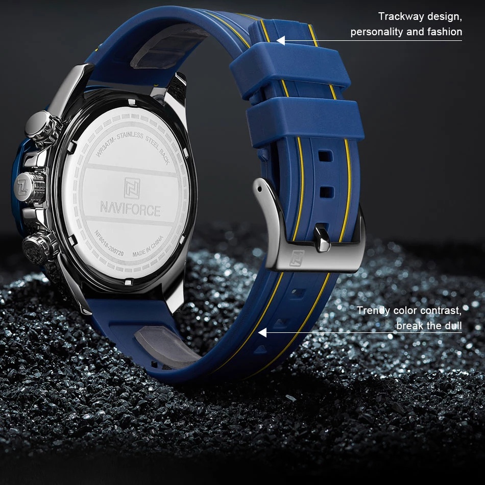 Naviforce Đồng Hồ Thể Thao Chống Thấm Nước Thời Trang Cho Nam
