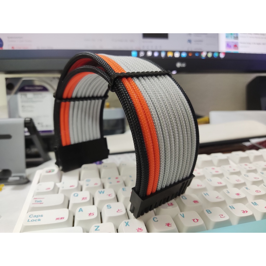 Dây nối dài bọc lưới Overwatch (24 Pin/ 8 Pin/ 6 Pin)