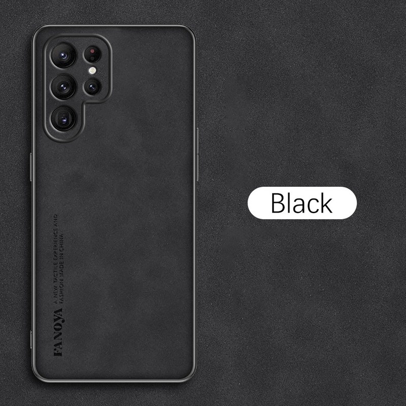 Ốp Điện Thoại Da Cừu Viền TPU Dẻo Sang Trọng Cho Samsung Galaxy S21 S20 FE Ultra Plus S21FE S21Ultra 5G