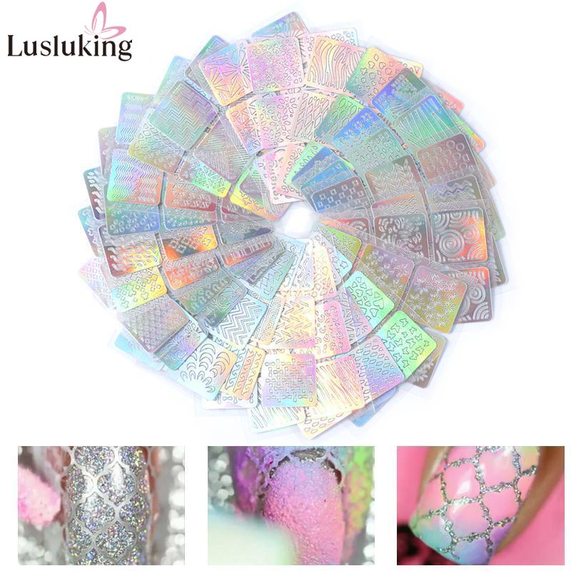 Lusluking Set 12 / 24 Sticker Dán Móng Nghệ Thuật
