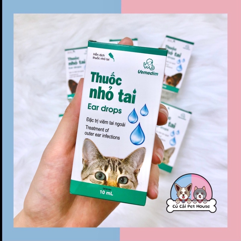 Dung Dịch Nhỏ Tai Vemedim Dành Cho Chó Mèo