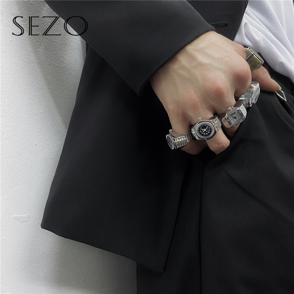 SEZO Korea Ladies Fashion Accessories Retro Personality Ring Ring Bell Hip Hop Jewelry