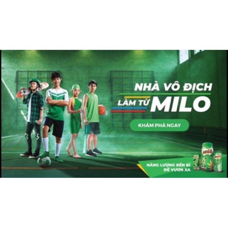 Thùng Sữa Milo 48 hộp x 180m ( có 6 hộp ít đường)