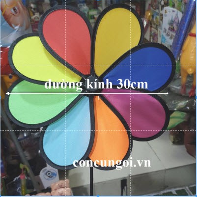 Chong chóng cầu vồng vải 8 cánh đại ( đường kính 50cm) - SP349260