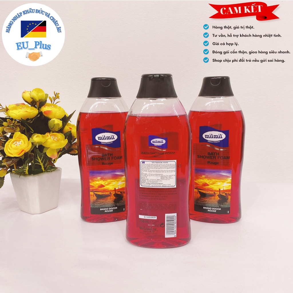Sữa tắm Milmil 750ml (có vòi kèm theo)