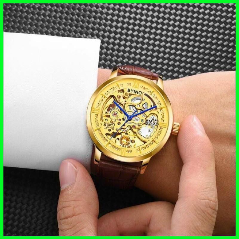 [ Đồng Hồ Nam ] ĐỒNG HỒ BiYINO  CƠ DÂY DA CAO CẤP CHÍNH HÃNG | BigBuy360 - bigbuy360.vn