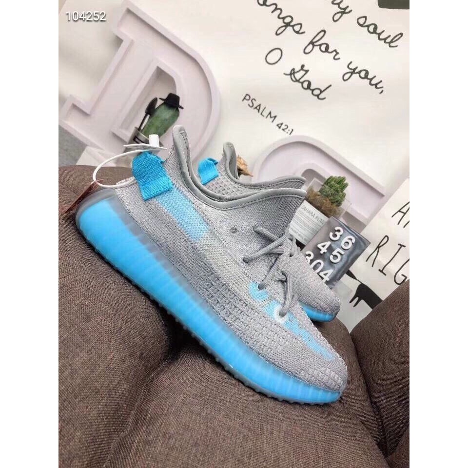 [full box] giày yz350 xám đế dạ quang | BigBuy360 - bigbuy360.vn