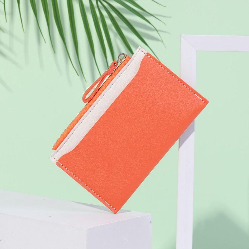 Ví Đựng Tiền Xu Bằng Da PU Đa Năng Có Khóa Kéo Kiểu Dáng Thanh Lịch Cho Nữ
