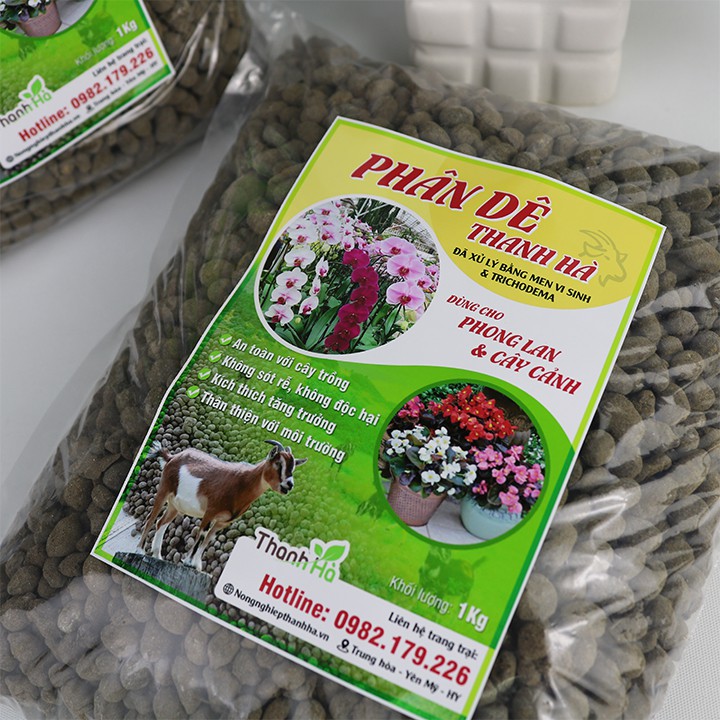 1kg phân dê Thanh Hà cho lan và cây cảnh - GT6